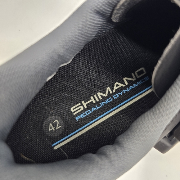 Shimano RP3 Road Cycling Shoes Black Men's 9 Size 42 Clipless SPD-SL Cleats - Picture 2 of 11